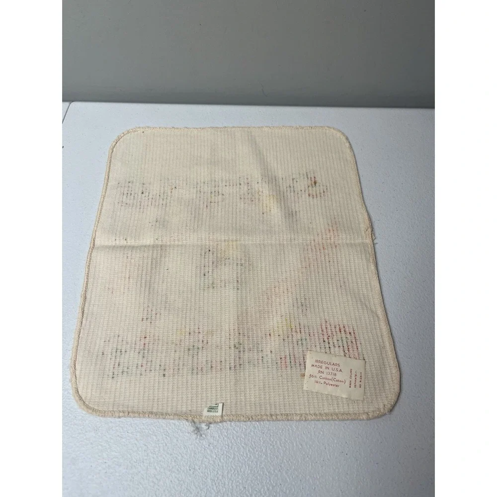 Tg Mushroom Dish Cloth Rag Kitchen Orange Read Yellow‎ Retro MCM Lot Of 3